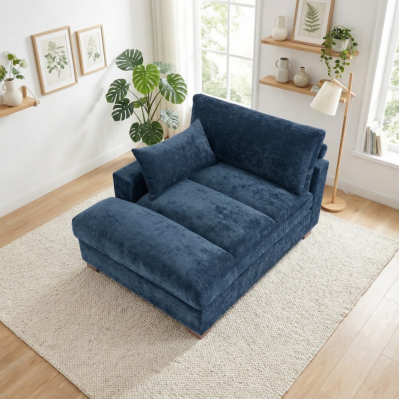 Modern Corduroy L-Shaped Sofa Chaise Lounge Couch