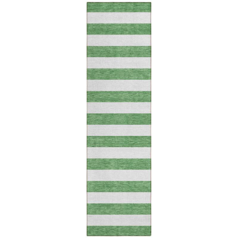 Jalu Stripe Weather Resistant Versatile Elegance Outdoor Rug