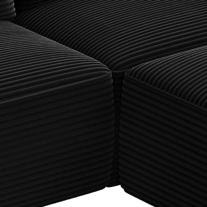 108" Modular Sectional Couch with L-Shape Chaise, Modern Cloud Sectional Sofa with Deep Seat