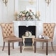 preview thumbnail 53 of 99, High-end Tufted Velvet Upholstered Nailhead Dining Chair Set of 6 Set of 2 - Khaki
