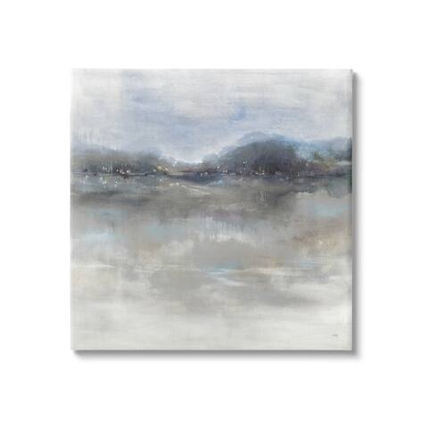 Stupell Industries Quiet Distant Landscape Misty Water Reflection Canvas Wall Art, Design by K. Nari
