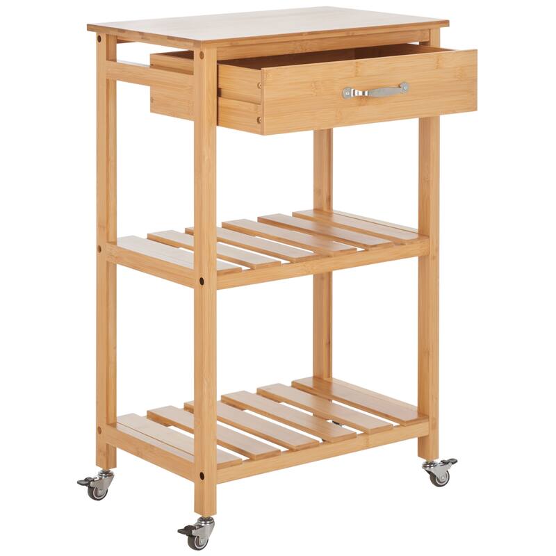 SAFAVIEH Evette Corteau Kitchen Cart - 19" W x 13" D x 30" H - 19Wx13Dx31H
