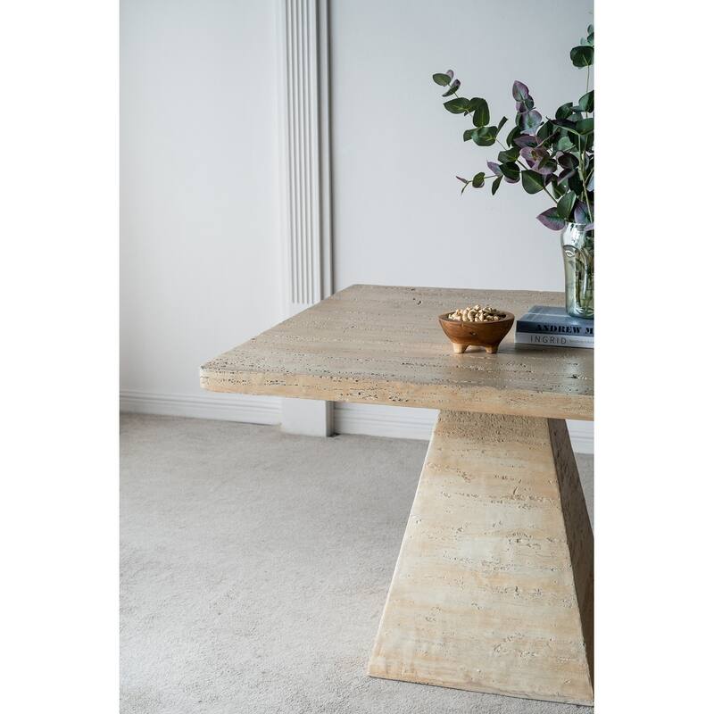 GDFStudio - Contemporary Square Dining Table - Elegant and Functional for Modern Living Spaces - 31.5"