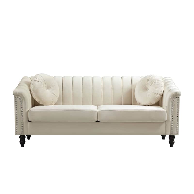 Beige Lint 3-Piece Living Room Sofa Set