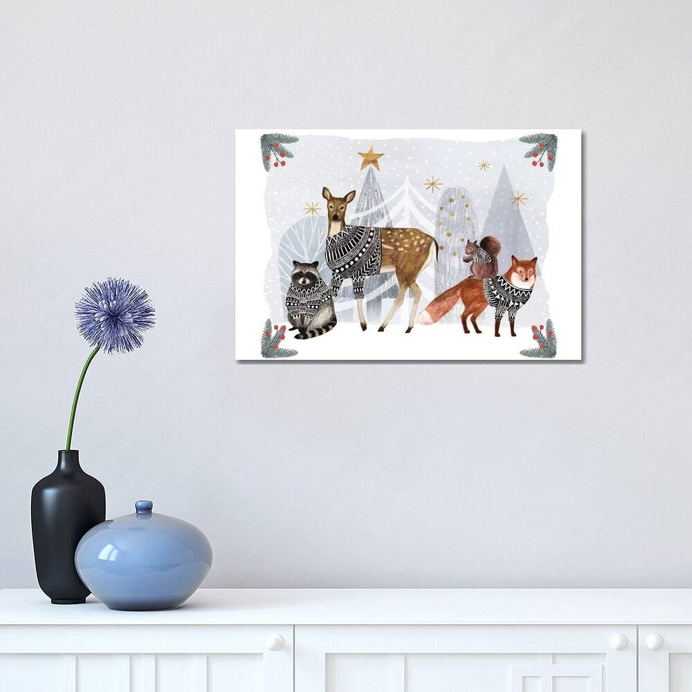 iCanvas "Cozy Christmas Collection A" by Victoria Borges Canvas Print