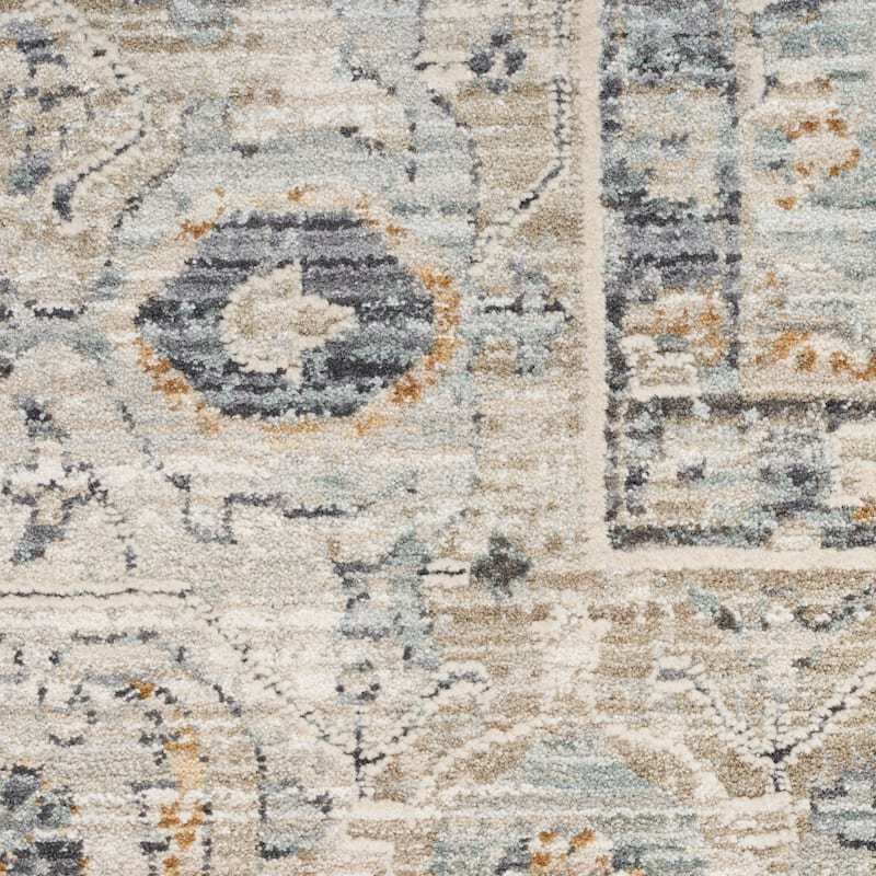 Nourison Nyle Indoor only Grey Geometric Area Rug