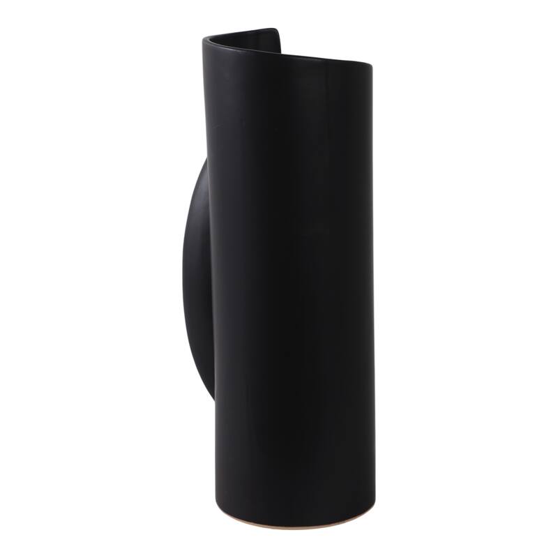 Modern Table Vase with Sculptural Curved Wrap Design