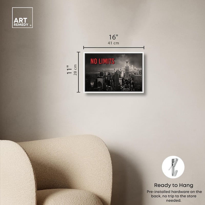 No Limits City Canvas by Art Remedy