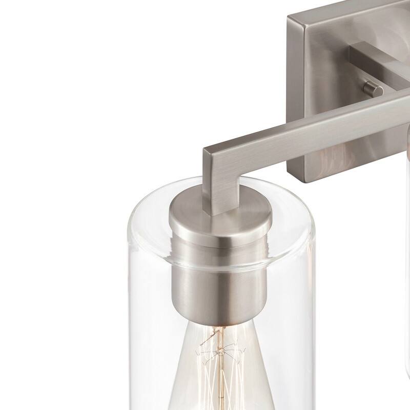 KAWOTI 20.75 inch 3-Light Bathroom Vanity Light with Clear Glass