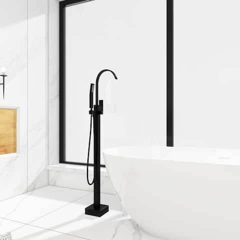 Single Handle Floor Mounted Clawfoot Tub Faucet - 8"48"