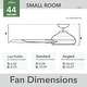 preview thumbnail 8 of 24, Hunter 52" and 44" Presto Ceiling Fan w/ Wall Control - Contemporary, Industrial, Scandinavian