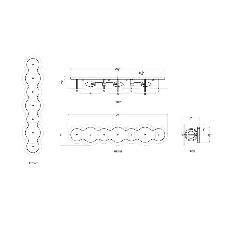 Varaluz Cosmos Bathroom Vanity Light - 28"W