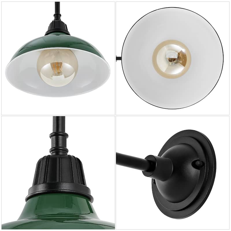 Stanley 12.25" Indoor/Outdoor LED Gooseneck Arm Sconce, By JONATHAN Y