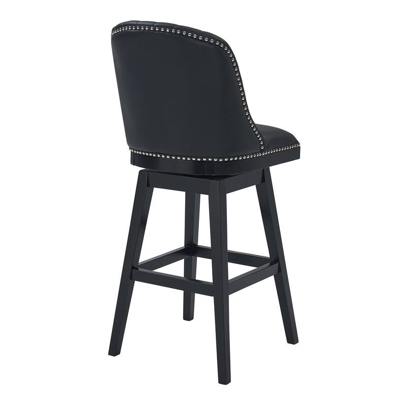 Journey Upholstered Bar or Counter Height Swivel Barstool