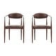 preview thumbnail 53 of 107, Modern Industrial Elmore Upholstered Dining Chairs (Set of 2) with Iron Frame by Christopher Knight Home