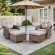 Option 4 Pieces w/ Ottomans