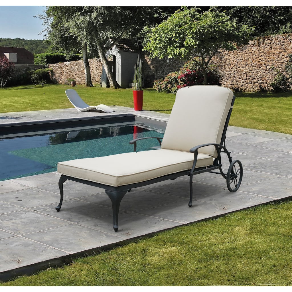 Aluminum Reclining Outdoor Chaise Lounge