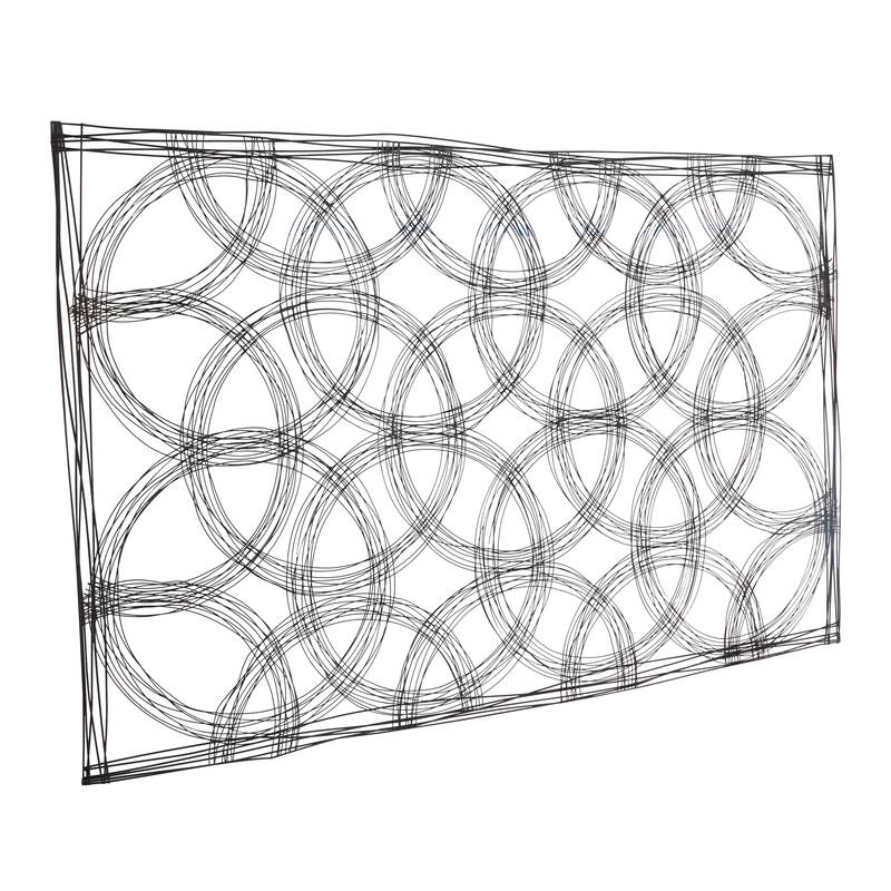 Metal Geometric Quatrefoil Wall Decor - Black - Roche River Decor
