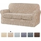 preview thumbnail 2 of 25, Subrtex Jacquard Damask Sofa Slipcover Cover with 3 Separate Cushion Cover