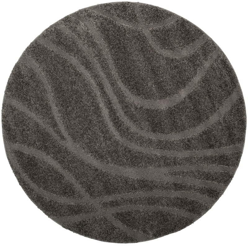 SAFAVIEH Florida Shag Sigtraud Abstract Waves 1.2-inch Thick Rug