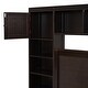 preview thumbnail 14 of 25, Full Size Wooden Bed with Trundle, Cabinets, Shelf and Sockets