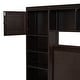 preview thumbnail 77 of 92, Platform Bed with All-in-One Cabinet & Sockets, Wooden Slats Support Bed Frame with 2 Drawers & Trundle-No Box Spring Required