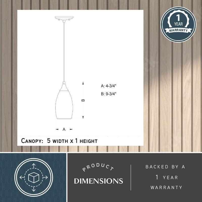 Milano Black Mini Pendant Ceiling Light Amber Fire Glass - 4.75-in W x 9.75-in H x 4.75-in D - 4.75-in W x 9.75-in H x 4.75-in D