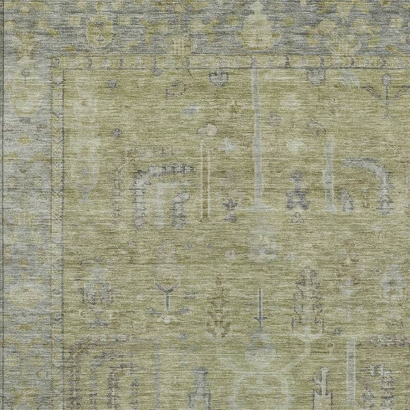 HomeRoots Oriental Traditional Rectangle Outdoor Rug