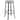 Yaheetech Metal Bar Stools Set of 2 Backless Barstools with Round Top - N/A