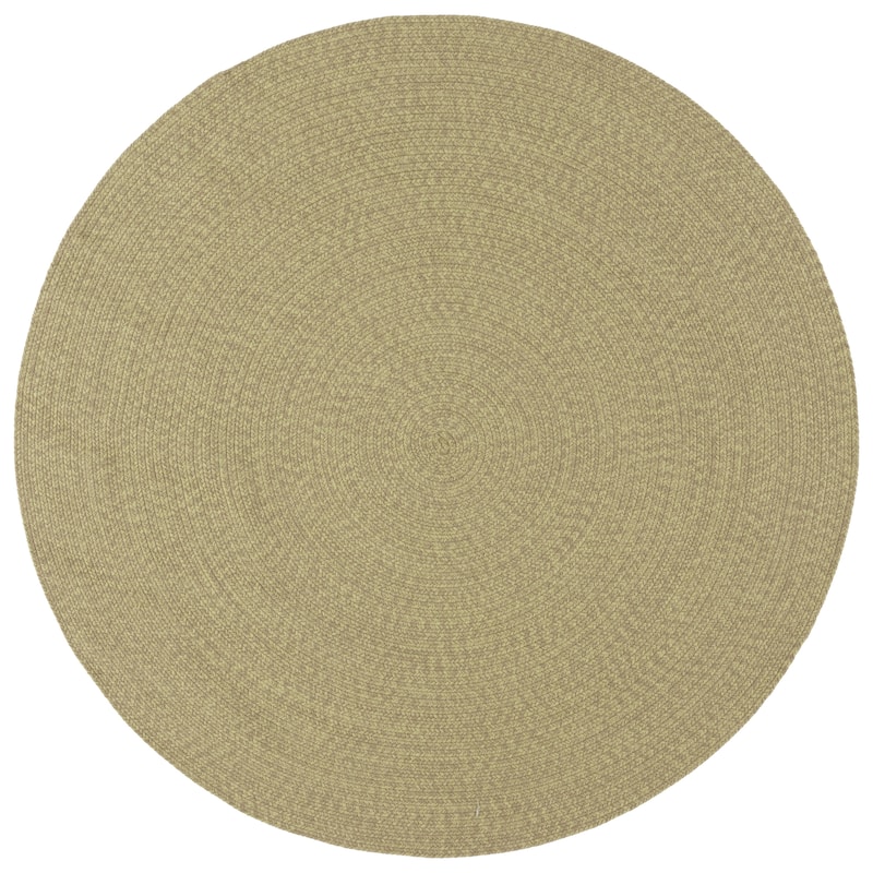 SAFAVIEH Handmade Braided Cosetta Indoor/Outdoor Machine Washable Rug - 6' Round - Sage