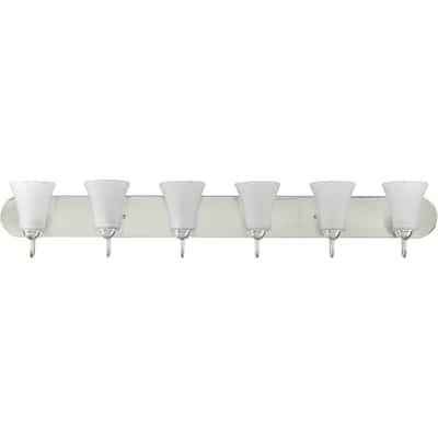 Progress Lighting Classic 6 Light 48" Wide Bathroom Vanity Light