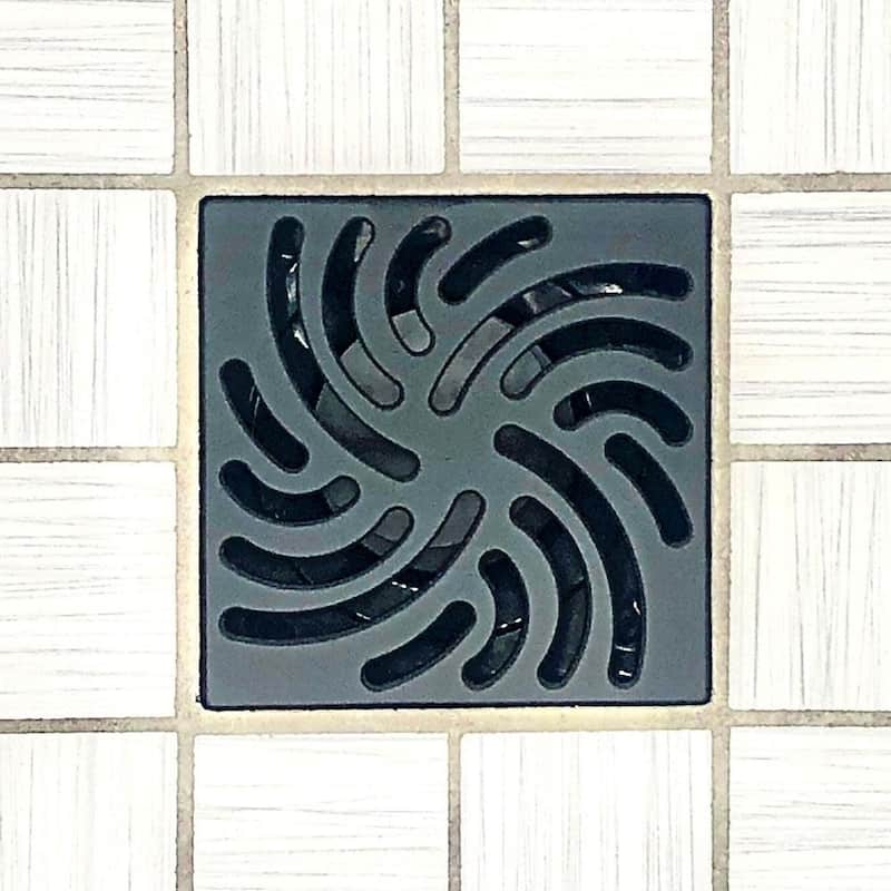 Ebbe America E4806-MB TWISTER - Matte Black - Unique Drain Cover