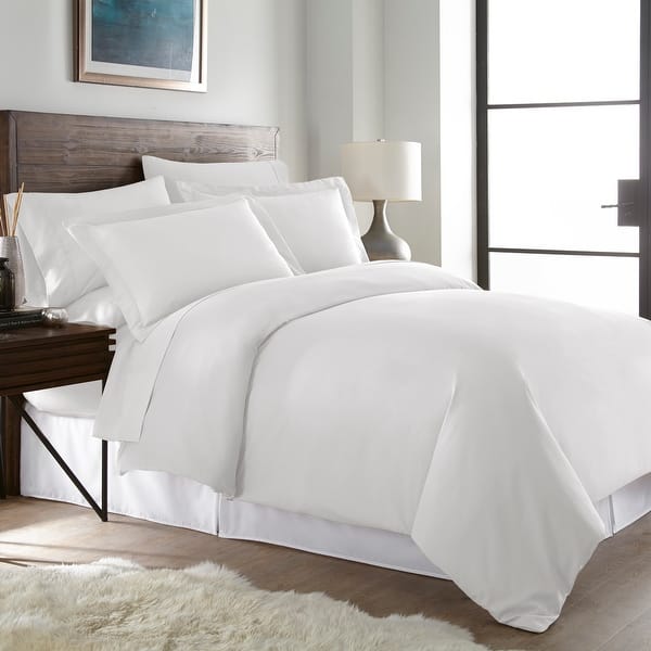 Shop Hotel Luxury Ultra Soft 3 Piece Solid Color Duvet Cover Set