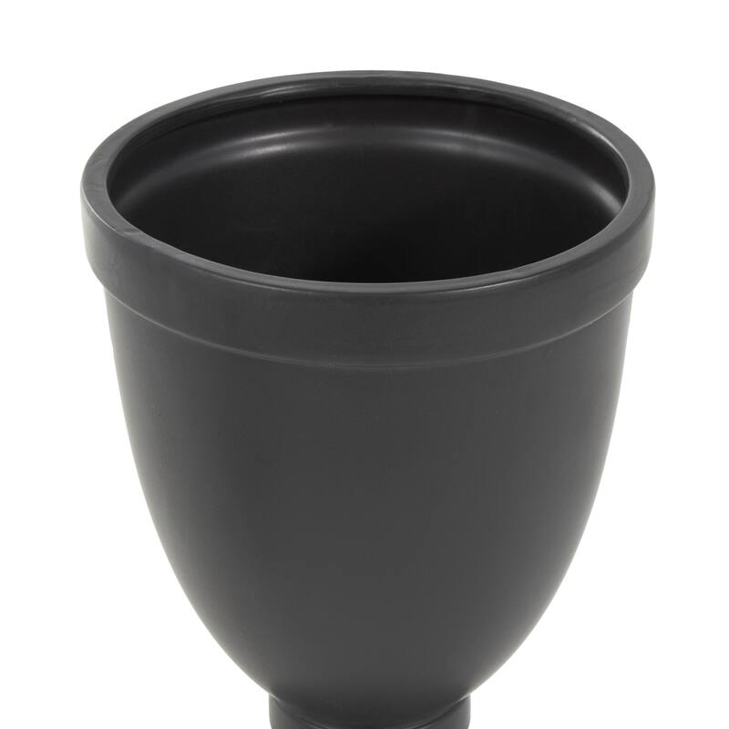Ceramic Fluted Urn Shaped Living Room Decorative Jars with Lid - Black or White - Roche River Decor