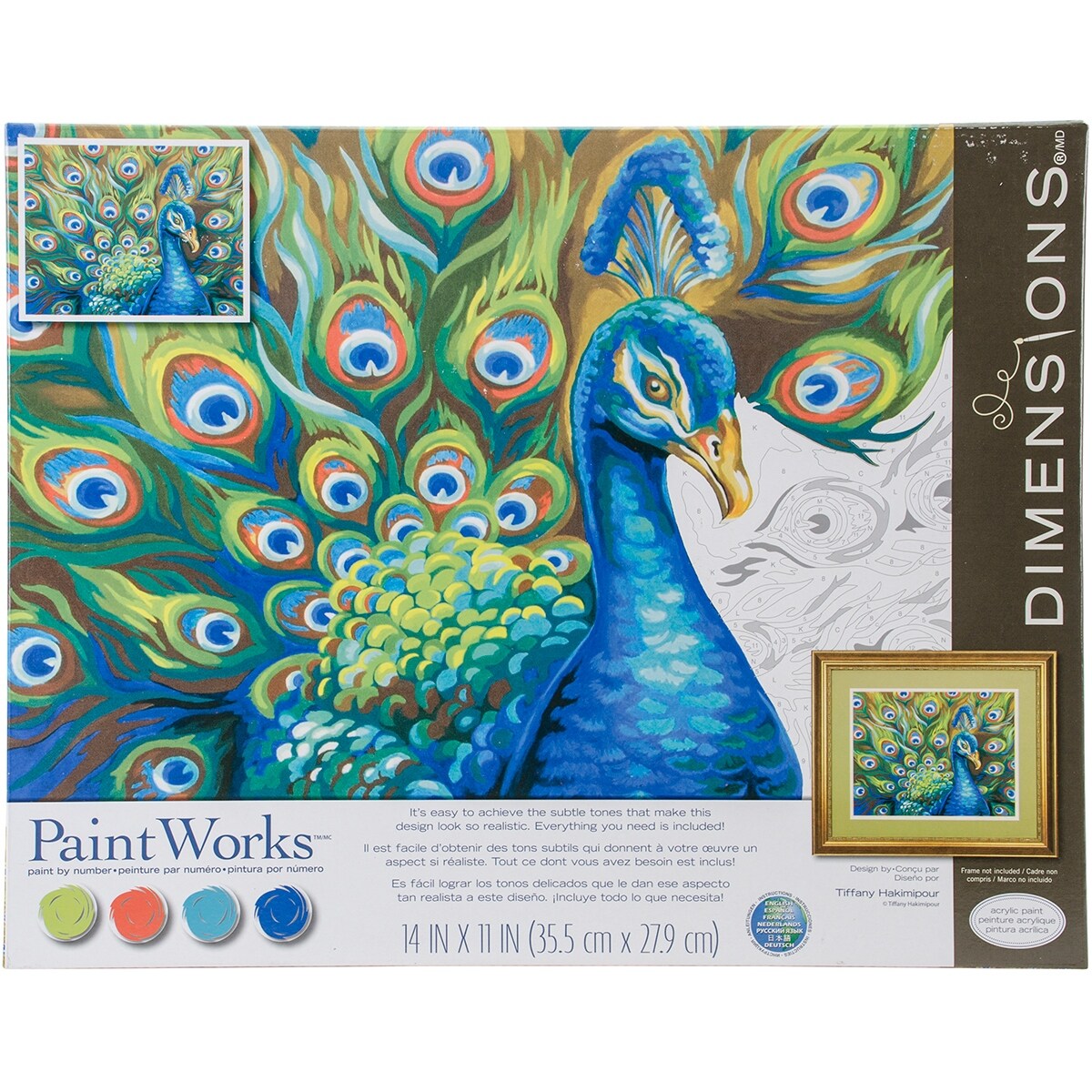 Paint Works Paint By Number Kit 14 X11 Wild Feathers Overstock 14812866