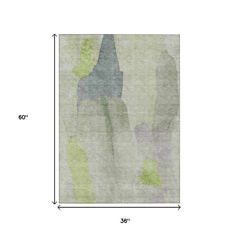 HomeRoots Abstract Transitional Rectangle Outdoor Rug