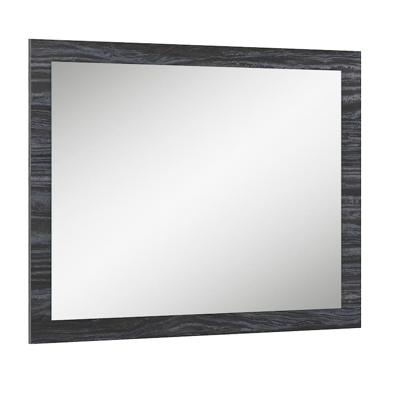 Somette Napolitan Timeless Grey Finish Dresser Mirror - 39"x 41
