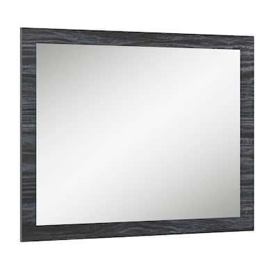 Somette Napolitan Timeless Grey Finish Dresser Mirror - 39"x 41