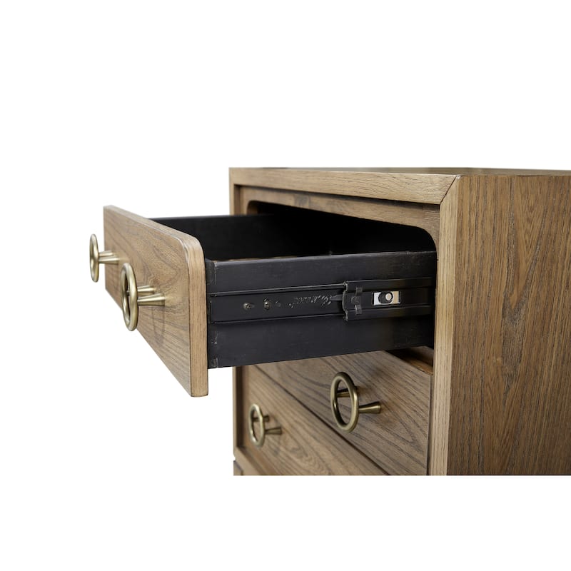 3 Drawer Nightstand with USB in Latte Finish