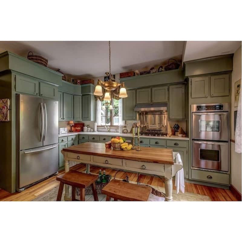 Kitchen Island SIDEBOARD with Storage - 3 Drawers, Large Shelf, Solid Wood Buffet - Fully Assembled