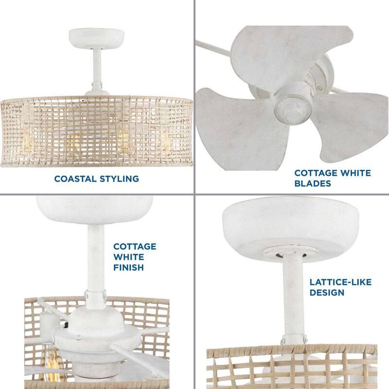 Progress Lighting Belva 14" 3 Blade Ceiling Fan