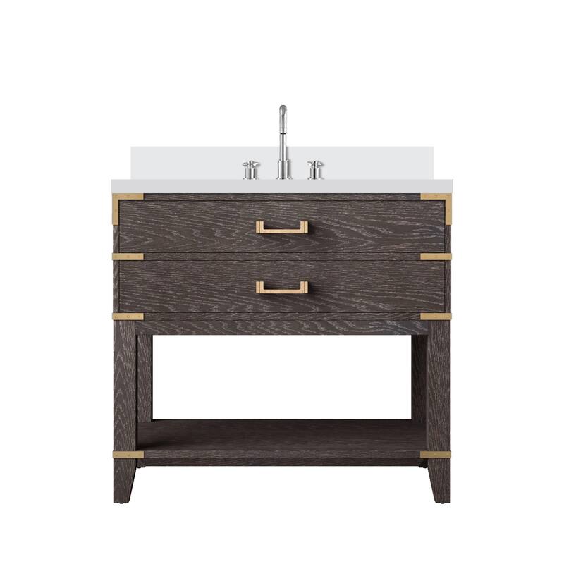 Norwalk Bath Vanity Quartz Top, Sink and Faucet