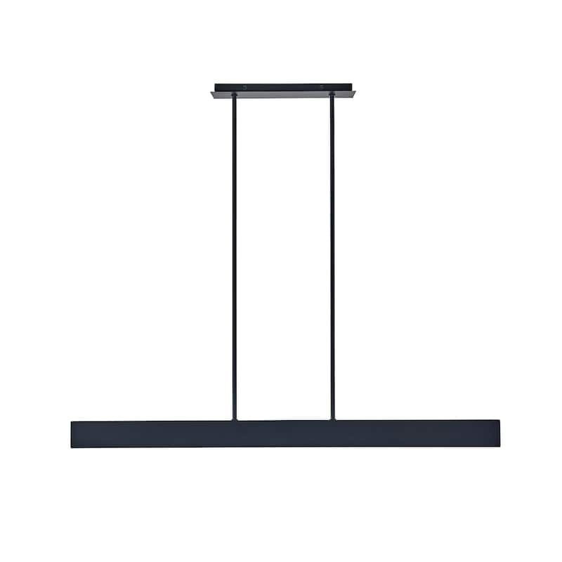 5 Lights 44 inch linear black finish chandelier