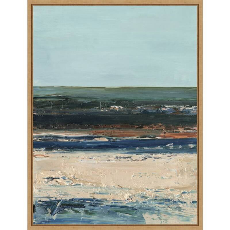 Amanti Art Rich Coastline II by Ethan Harper Framed Canvas Wall Art Print - Sylvie Maple