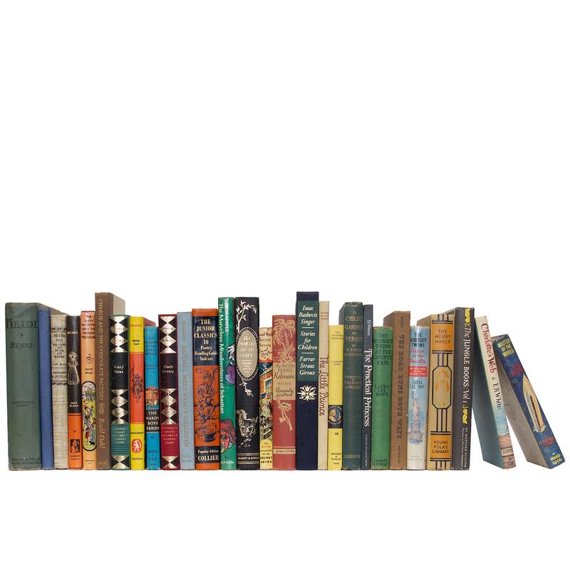 Books Decorative Accessories: Vintage Childrens: Subject By The Foot