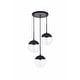 preview thumbnail 1 of 15, Elegant Lighting Eclipse 3 Light 18" Wide Multi Light Pendant with