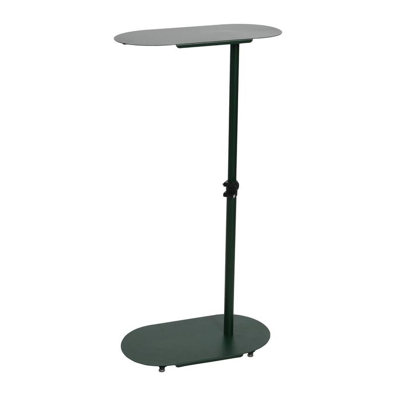 Modern Adjustable C-Shaped End Table - 20.0"L x 11.0"W x 32.0"H