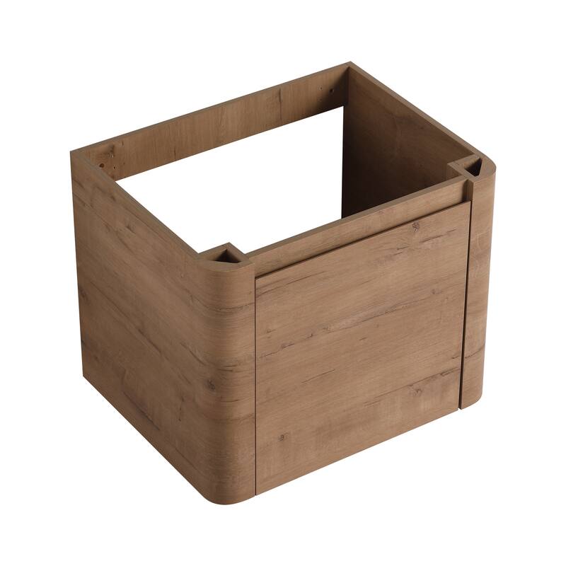 Floating Bathroom Vanity with Sink, Wall-Mounted Bathroom Storage Cabinet, Vanity Cabinet & Ceramic Sink Set