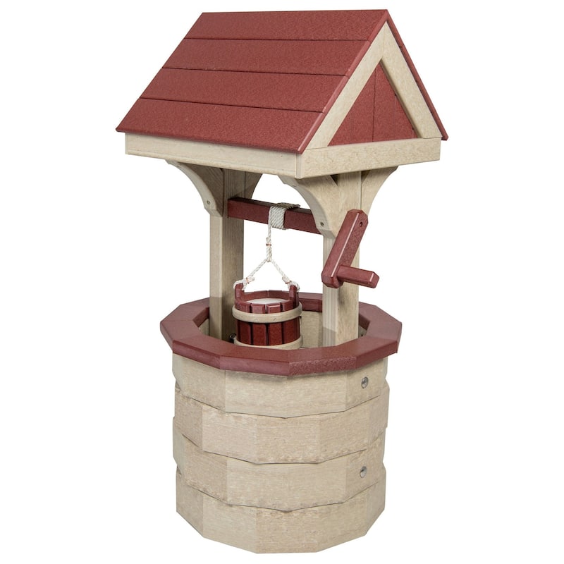 Poly Wishing Well - Birchwood and Cherrywood - Medium