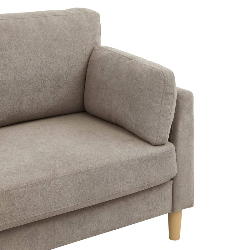 Minimalist Upholstered Sofa - 2 Seats - 30.5" D x 66" W x 35" H